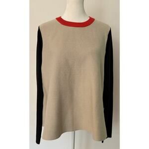 Compania Fantastica Fine Knit Color Block Sweater Size S (designer oversized)